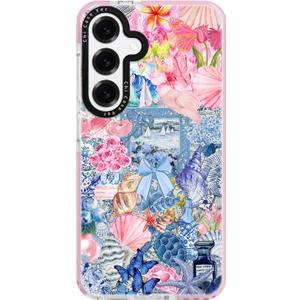 for Samsung Galaxy S23 Case, Coastal Vintage Collage Pattern, Military-Grade Drop Protection, Vintage Coastal Soft Slim TPU Protective Cover with Camera Protection for Women & Girls (Sunflower2)