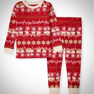 Burt's Bees Baby Baby Holiday Pajamas, Organic Cotton PJs, 5T