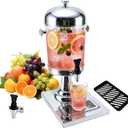 2.1 Gallon Drink Dispenser with 2 Leak‑Proof Spigots & 2 Drip Trays