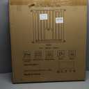 29.5"-40.5" Wide Baby Gate with Adjustable Cat Door for Stairs & Doorways - No Drilling, Easy Install 30.5" Tall, Auto-Close Metal Gate, Pressure Mounted - Indoor Safety Gate for Kids and Pets, Black