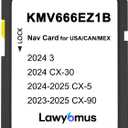 Mazda Navigation SD Card KMV666EZ1B  GPS Navigation SD Card for 2024 Mazda 3 / CX30, 2024-2025 CX5, 2023-2025 CX90  Includes USA/Canada/Mexico Maps