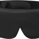 Mulberry Silk Sleeping Eye Mask, ALASKA BEAR Wraparound Style Comfort Ear Muff Blindfold and Soft Headband for Full Blackout and Hair Protection, Adjustable