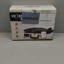 Victrola Journey Bluetooth Portable Suitcase Record Player  with Built-in Speakers, 3 Speed Vinyl Record Player, RCA Out, Headphone Jack (White)