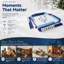 Mahjong Racks with Pushers 18.7'' Dark Blue American Mahjong Set of 4