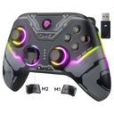 EasySMX X15 PC Controller - Enhanced Wireless Bluetooth Controller with Hall Joysticks/Hall Triggers/RGB Lighting - No Stick Drift, No Dead Zone - Work for Windows PC, Android, Steam and Switch