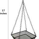 Hanging Bird Feeder Tray Platform Metal Mesh Seed Tray for Bird Feeding Outdoor Garden Decoration for Backyard Attracting Wildbirds