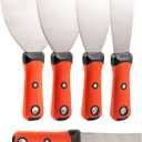 5Pcs Metal Putty Knife Set Spackle Knife Tool Knives Spackling Knife No Rusting For Repairing Drywall Removing Wallpaper Mud Applying Putty Plaster Cement Adhesive