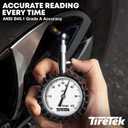 2 x Tire Pressure Gauge for Cars (ANSI Certified) Premium Air Pressure Gauge for Tires - Easy to Read Glow in The Dark Automobile Analog Circular Dial