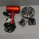 Slopehill Professional Ionic Hair Dryer, Powerful 1800W Fast Drying Low Noise Blow Dryer with 2 Concentrator Nozzle 1 Diffuser Attachments for Home Salon Travel (Agate Red)