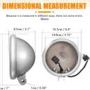 SKTYANTS 5 3/4" 5.75 Inch Led Headlight Housing bucket Trim Ring for Motorcycle (Chrome)