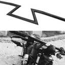 AnXin 1" 25MM HandleBar Z Handle Bars Universal For Sportster Cruiser XL 883 1200 Custom Chopper Dyna Softail Bobber Street Bob Touring Road King Road Street Glide Black