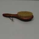 TAKAVU Short Hair Dog & Cat Deshedding Brush - Double Sided Grooming Tool with Silicone Massage & Bristle Sides - Removes Loose Fur & Dirt - Wood Handle