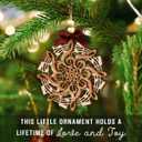 2 x Music Note Christmas Ornament 2025 - Music Gifts for Men and Women, Holiday Musical Gift Ideas for Lovers, Teachers, Musicians, Friends, Family - 2-Layered Wooden Ornaments