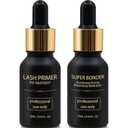 Lash Bonder and Primer Kit for Eyelash Extensions, Glue Accelerator Lash Sealant, Eyelash Extension Primer Protein Oil Remover, Adhesive Makeup Tools for Professional Use (15ml+15ml)