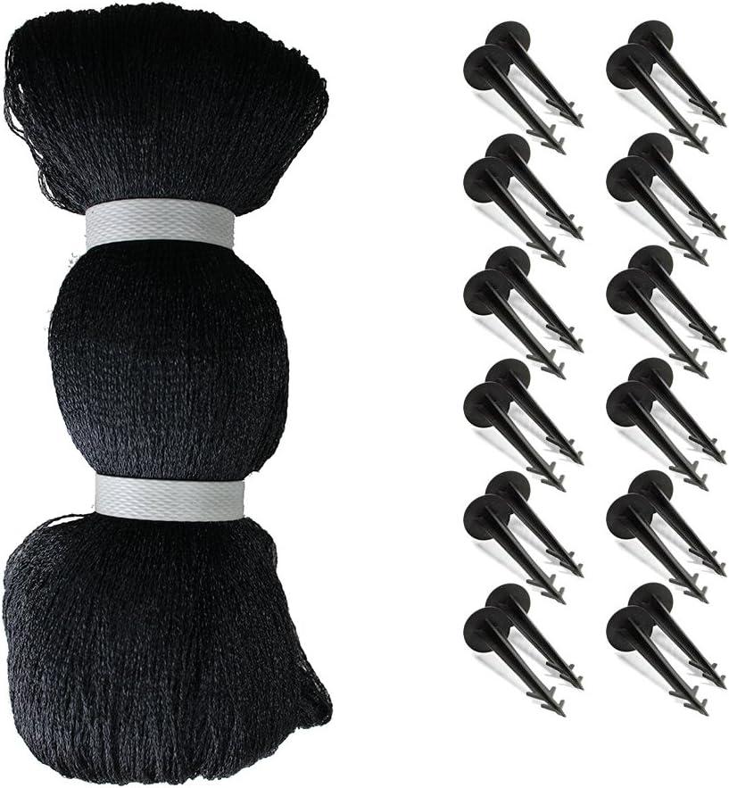 Rainleaf Pond Netting, 28' x 30' Pond Net Cover, Koi Pond Netting for Leaves, Heavy Duty Koi Pond Net Protecting Koi Fish from Herons, Stakes Included, Snare Nets