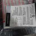 43" 2in1 Black Fire Pit Table with Lid & Glass Shield, 50000 BTU CSA Certified, Waterproof Cover