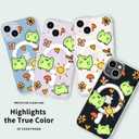 MAYCARI for iPhone 13 Pro Max Case Compatible with MagSafe, Magnetic Cute Cartoon Frog Design Clear Phone Cover for Girls Women Soft TPU Hard Back Shockproof Protective Case for iPhone 13 Pro Max