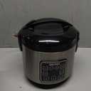 AROMA Digital Rice Cooker, 4-Cup (Uncooked) / 8-Cup (Cooked), Steamer, Grain Cooker, Multicooker, 2 Qt, Stainless Steel Exterior, ARC-914SBD