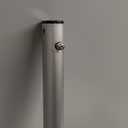 Walkers for Seniors with Seat, Lightweight Folding Space Saver Mobility Rolling Walker,Height Adjustable Standard Walker with Aluminum Frame, 5-inch Wheels, Compact Travel Walker (Silver)