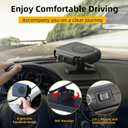 Car Heater 12V Portable Heaters for Vehicle,2-in-1 Heating/Cooling Fan,Plug in Car Heater for Cigarette Lighter,Defogger for Car Windshield for Car, RV, SUV