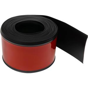 Vinyl Baseboard Trim Molding,Feet Self-Adhesive Rubber Wall Base Cove Base, Peel and Stick Baseboard(Black)