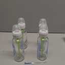 Dr. Brown's Anti-Colic Options+ Narrow Glass Baby Bottle with Level 1 Slow Flow Nipple, BPA-Free, 8 oz/250 mL, 0m+, 4-Pack 
