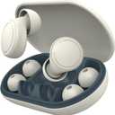 Soft Ear Plugs for Sleeping Noise Blocking 45dB, Reusable Silicone Earplugs with 8 Sizes Tips, Noise Cancelling Earplugs with Case for Concerts, Travel & Focus - Comfortable Hearing Protection (Classic White)