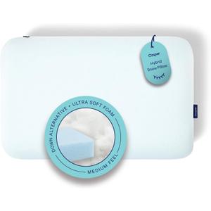 Casper Sleep Hybrid Snow Pillow, King, White
