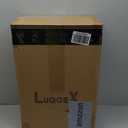 LUGGEX Luggage with Spinner Wheels, Polycarbonate Expandable Hard Shell Suitcase, Carry On 20 Inch, Black (Charcoal Metallic)