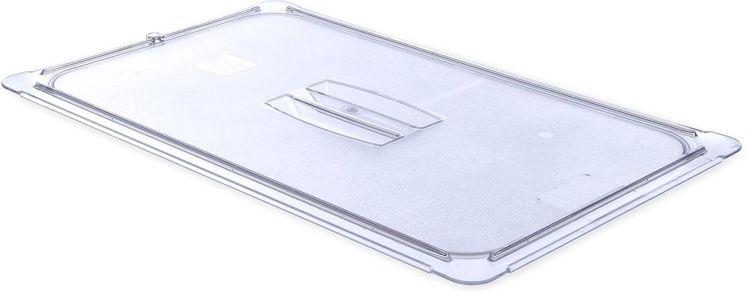 Carlisle FoodService Products StorPlus Handled Lid for Food Pan, Cover for Food Storage Containers, 20.75" x 12.88", 6 Count, Clear
