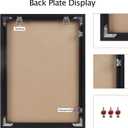 16x24 Inch Poster Frame, Plexiglass, Set of 2, Black Snap Frames, Front-loading Frame, Coating Aluminum Profile, Display Horizontally & Vertically