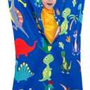 Sensory Body Sock for Kids, Full Body Sock Wrap for Autistic Children to Relieve Stress, Relaxing Sensory Sack for Kids Sensory Processing Disorder for Kids 6-9 (Medium, Dinosaur (Blue))