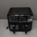 CHEFMAN 6 Quart Dual Basket Air Fryer Oven with Easy View Windows, Sync Finish, Hi-Fry, Auto Shutoff, 2 Independent 3Qt Nonstick Dishwasher Safe Frying Baskets, Digital Double Air Fryer - Black