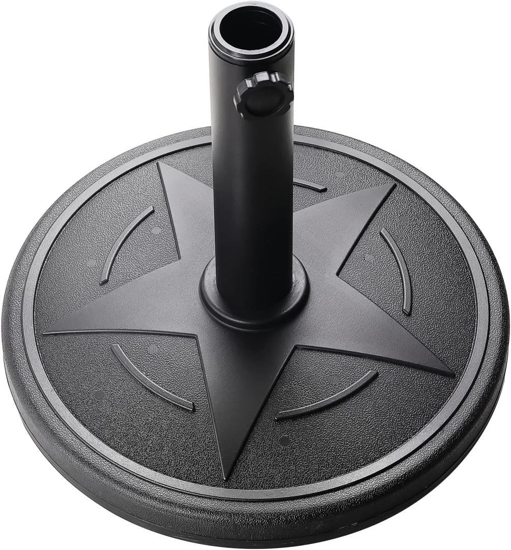Patio Umbrella Base  Elegant Weighted Umbrella Stand Outdoor Base, 23lbs Heavy Duty Umbrella Holder for Lawn Yard Deck Poolside