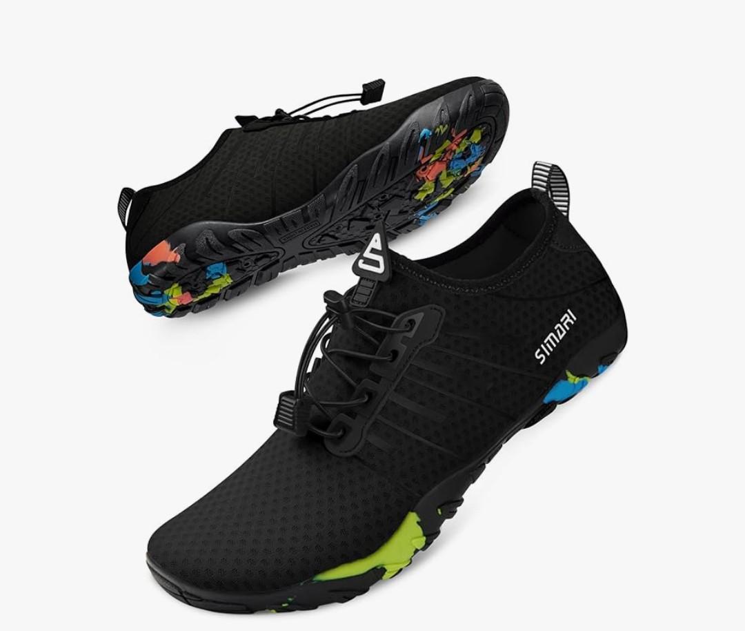 SIMARI Water Shoes for Women Men - Barefoot Quick-Dry Aqua Socks | Lightweight Swim Shoes for Surfing, Swimming, Beach Sports, Kayaking, Diving | Non-Slip Design 37