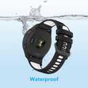 Waterproof Bands Compatible with Garmin Forerunner 265 Watch Band/Garmin Forerunner 255 Watch Band, Classic Soft Sports Replacement Wristband
