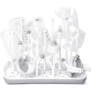 Baby Bottle Drying Rack with Tray, Termichy High Capacity Bottle Dryer Holder for Bottles, Teats, Cups, Pump Parts and Accessories, Gray (Countertop)