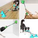 Guardians Dog Chew Toy with Double Suction Cup for Aggressive Chewers, Dog Toothbrush Chew Toy Puppy Training Treats Food Dispensing Pet Teeth Cleaning Rope Toys for Small Medium Dogs (Blue)