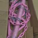 18" Pink Trapeze Swing Bar Rings 48" Heavy Duty Plastic Coated Chains Swing Set Accessories