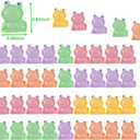 50 Pcs Luminous Mini Resin Frogs, Little Frogs Figures Glow in The Dark,Miniature Animals Figurines, Tiny Animal to Hide, Micro Landscape Ornaments, Dollhouse Mini Garden Accessories