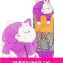 Happy Nappers 2-in-1 Pillow & Sleepy Sack Muffin the Kitty 66x30 Large