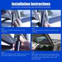 OTUAYAUTO Rear Hatch Struts Replacement for Hyundai Tucson 2016-2021 Premium Tailgate Lift Supports Shock Gas Spring Set OE 81770-D7000, PM3710 (Pack of 2)