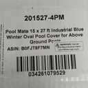 Pool Mate 15 x 27 ft Industrial Superior Oval Above Ground Pool Cover