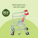 Melissa & Doug Toy Shopping Cart, Grocery Store Pretend Play Toys with Sturdy Metal Frame & Working Wheels, Toddler Shopping Cart, Preschool Learning Toys for Girls & Boys 3+, 20.2 X 15.0 X 14.0