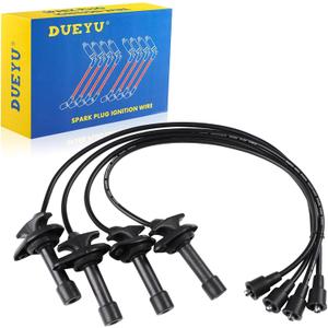 ST-4244 Ignition Spark Plug Wire Set Compatible with Subaru Forester 1998, Impreza 1998, Legacy 1996-1997, Silicone Spark Plug Cables, Replace 671-4244, 175-6118, 97024, Pack of 4