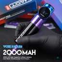 Mast Archer Wireless Tattoo Machine Rotary Tattoo Gun Pen Style Supply Coreless Motor 2,000mAh Battery Power 4.2mm Stroke Black
