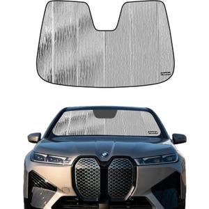 Pigenius Windshield Sun Shade for BMW iX (I20) Electric SUV 2022-2026, Fits xDrive40 50 M60 M70, Reversible Silver/Black