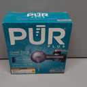 PUR Plus Horizontal Faucet Mount Filtration System with 3-in-1 Lead Reducing Filter, Water Filter for Sink, Lasts 100 Gallons, Compatible with Sinks with External Aerators, Metallic Grey