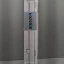 Reinforced Retractable Dog Gate for Stairs with Support Rods, Extends up to 55" Wide, Adjustable Latches for Stairway Banister to Wall Child Gate, Ideal for Kids or Pets (Gray)