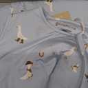 GUNAMUNA gnamna Unisex Baby, Toddler Wearable Blanket, Sleeping Bag Bamboo Rayon, Sleep Sack with Diaper Zipper, 2.6 TOG (9-18 Months, Cowboy)